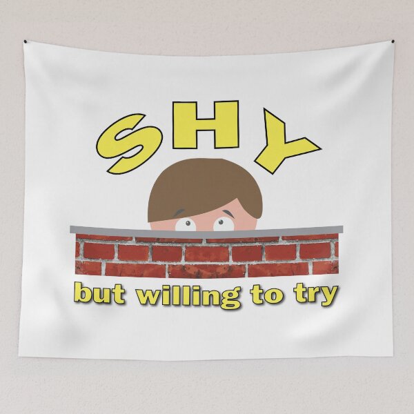 Item preview, Shy But Willing to Try designed and sold by SnarkSharks.