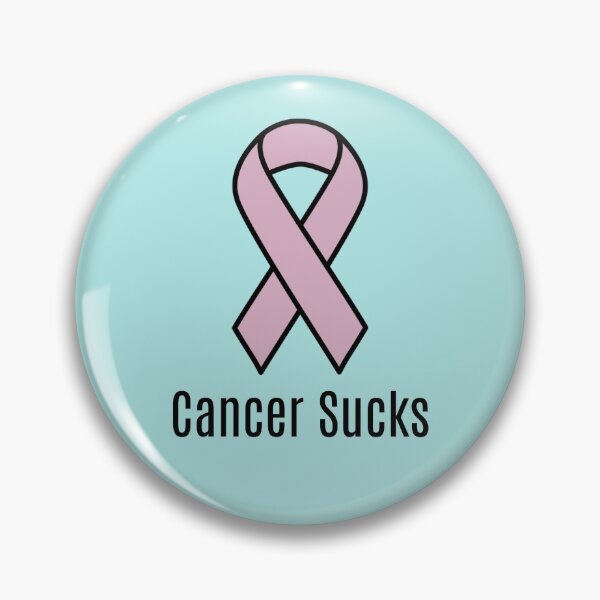 Item preview, Cancer Sucks Lavender Cancer Awareness Ribbon designed and sold by Sugar-Magnolia.
