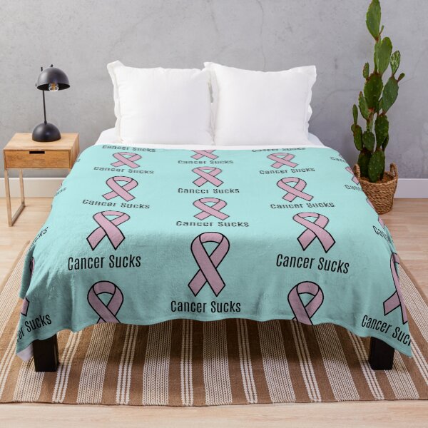 Item preview, Cancer Sucks Lavender Cancer Awareness Ribbon designed and sold by Sugar-Magnolia.