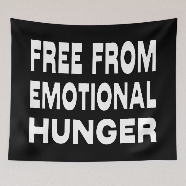 Item preview, FREE FROM  EMOTIONAL  HUNGER - EMOTIONAL SLOGAN designed and sold by Ralek.