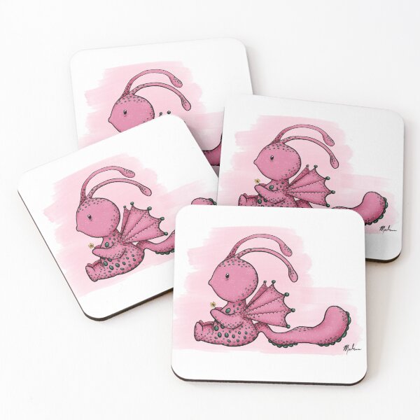 Item preview, Print of Pink Creature with Flower designed and sold by MMargueritaCU.