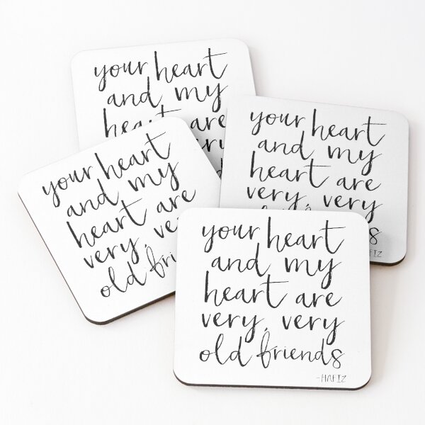 Item preview, HAFIZ QUOTE, Your Heart And My Heart Are Very Very Old Friends, Love Quote, One Year Anniversary Gift, Printable Art, Valentines Gift designed and sold by andriamorin.