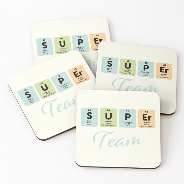 Item preview, Super team, periodic table designed and sold by Eenig.