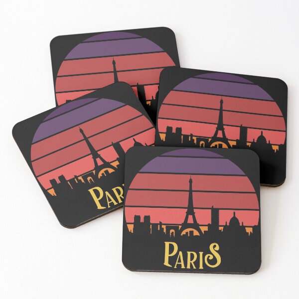 Item preview, Retro Vintage Sunset - Paris Skyline designed and sold by Primroaddesigns.