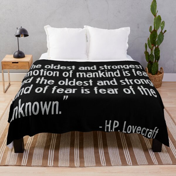 Item preview, H.P. Lovecraft Quote - "Fear of the Unknown" designed and sold by andr0narak.
