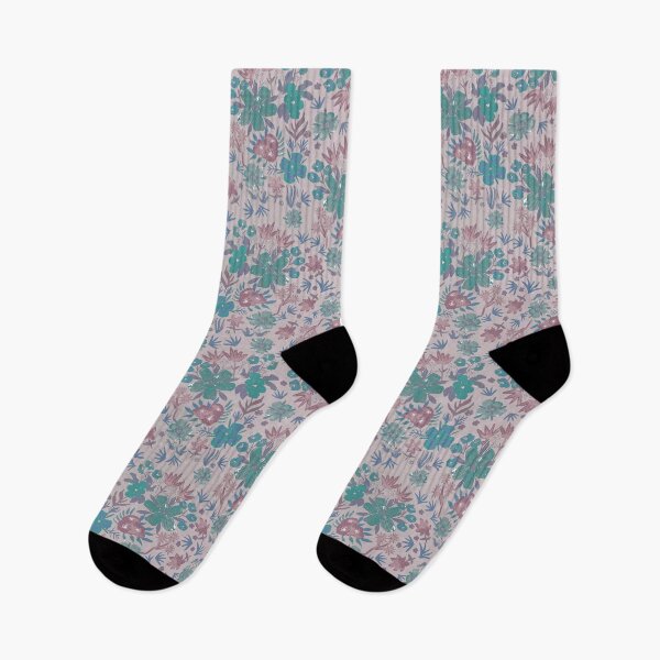 Item preview, Flower Field - mauve designed and sold by ElliePDesigns.