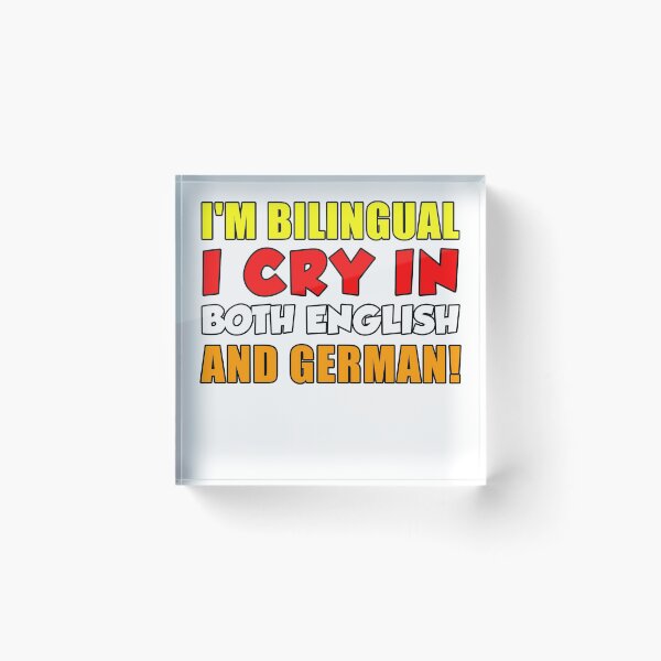 Item preview, I Cry In Both English And German Funny Baby Newborn designed and sold by jaycartoonist.