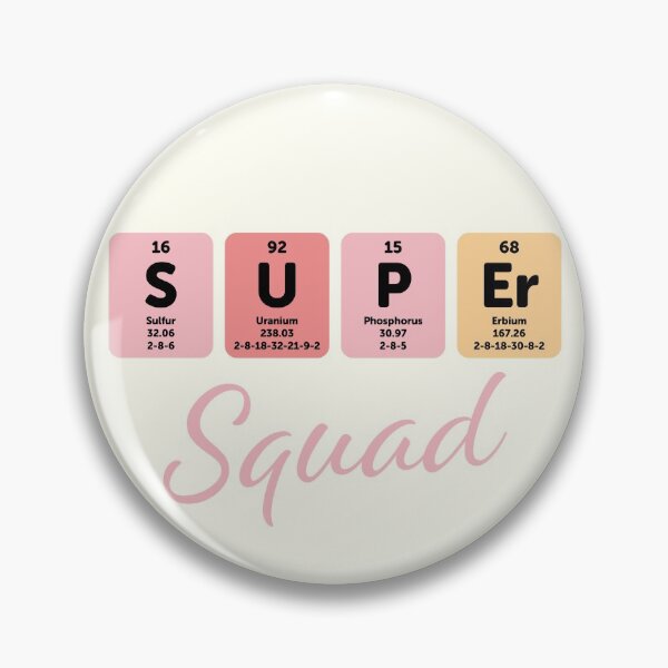 Item preview, Super squad, periodic table designed and sold by Eenig.