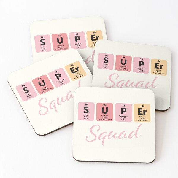 Item preview, Super squad, periodic table designed and sold by Eenig.
