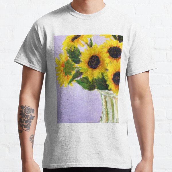 Sunflowers on Purple Classic T-Shirt