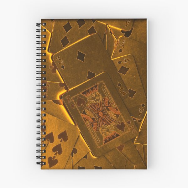 Item preview, Gold Plated Poker Playing Cards Pattern Print designed and sold by Mary Riley.
