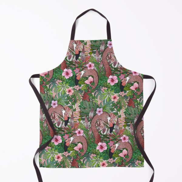 Item preview, Flamingos in the Forest Full of Florals designed and sold by IrishVikingDesigns.