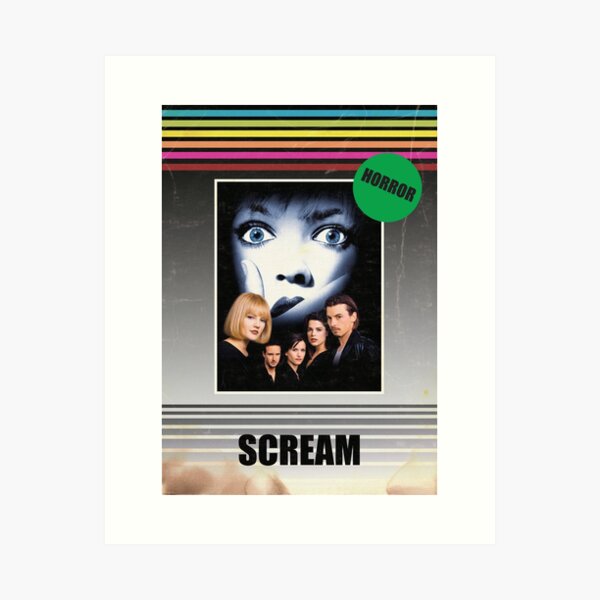 Item preview, Scream 1996 VHS style Horror Movie Poster designed and sold by Matterhorror.