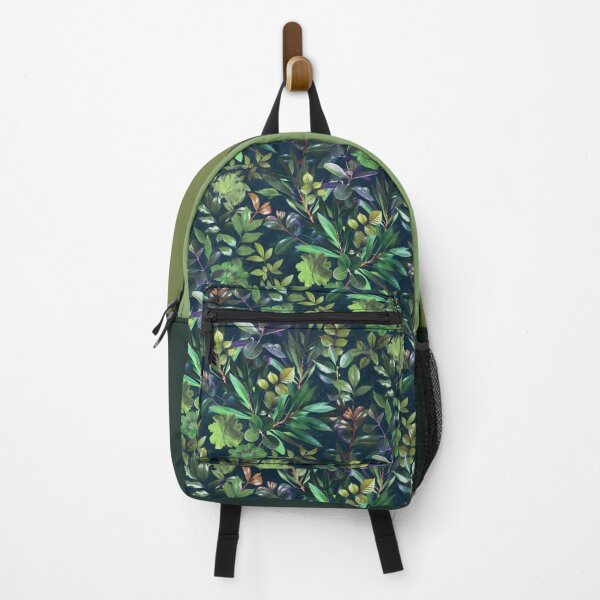 Item preview, Moody Leafy Botanical with Emerald Green and Indigo designed and sold by micklyn.