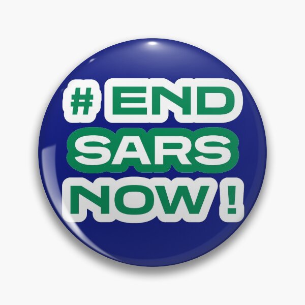 Item preview, End SARS Now! Blue design protest shirt. designed and sold by Matthew Gosling.