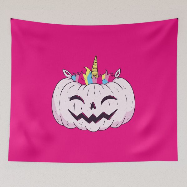 Item preview, HALLOWEEN CUTE UNICORN PUMPKIN designed and sold by Delicious Design ⭐⭐⭐⭐⭐.