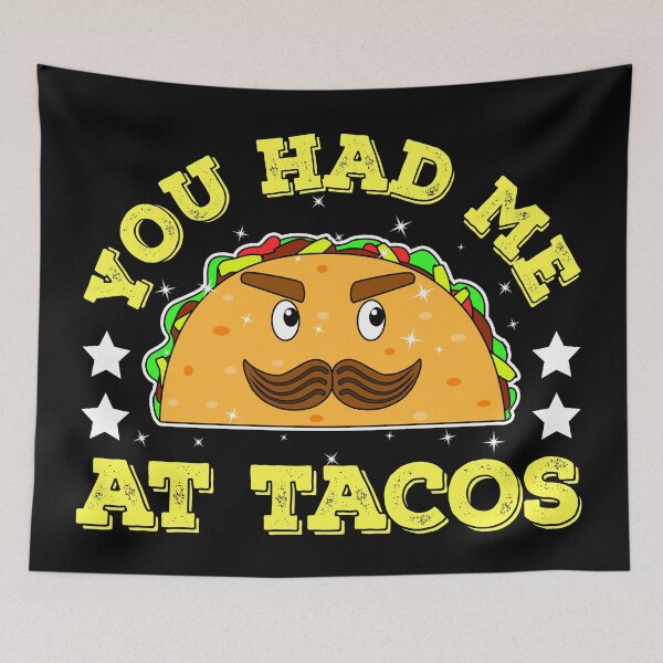 Item preview, Vintage Themed You Had Me Tacos Funny Illustration designed and sold by vineeth.