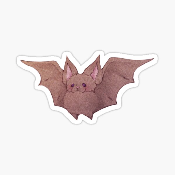 Cute Fluffy Bat Friend Sticker