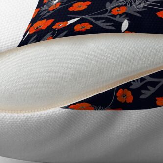 Alternate view of Tangerine Dandelion Floor Pillow
