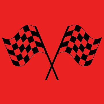 Checkered Flag Street Racing Car Vinyl Graphics Racing Flag 
