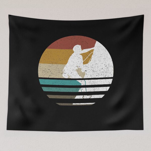 Item preview, Climbing Rock Bouldering Distressed Retro Rock Climbing Sun Graphic Gift For Men And Women designed and sold by Akmloza.