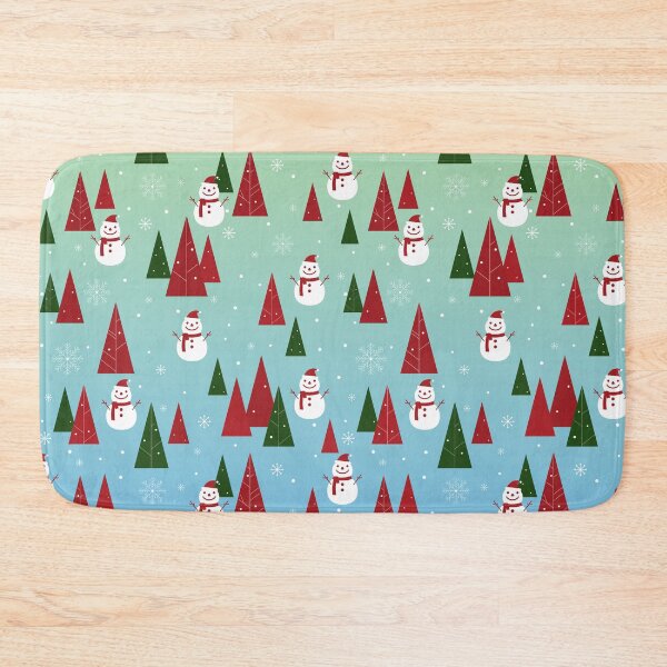 Item preview, Christmas Pattern with Snowflakes, Snowman, Pine Trees designed and sold by JulianoZn97.