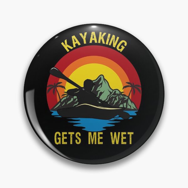 Item preview, Kayaking Gets Me Wet Kayaker Boating Paddling Retro Vintage designed and sold by TAKEITTeeZee.