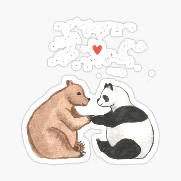 Bear love Sticker