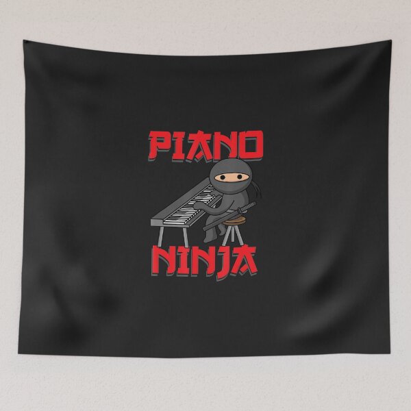Item preview, Piano Ninja Funny Keyboard Player Pianist Gift T-Shirt designed and sold by Latashiastore.