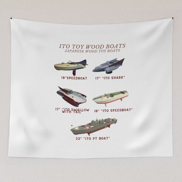 Item preview, ITO TOY WOOD BOATS TEE designed and sold by RBOJCK.