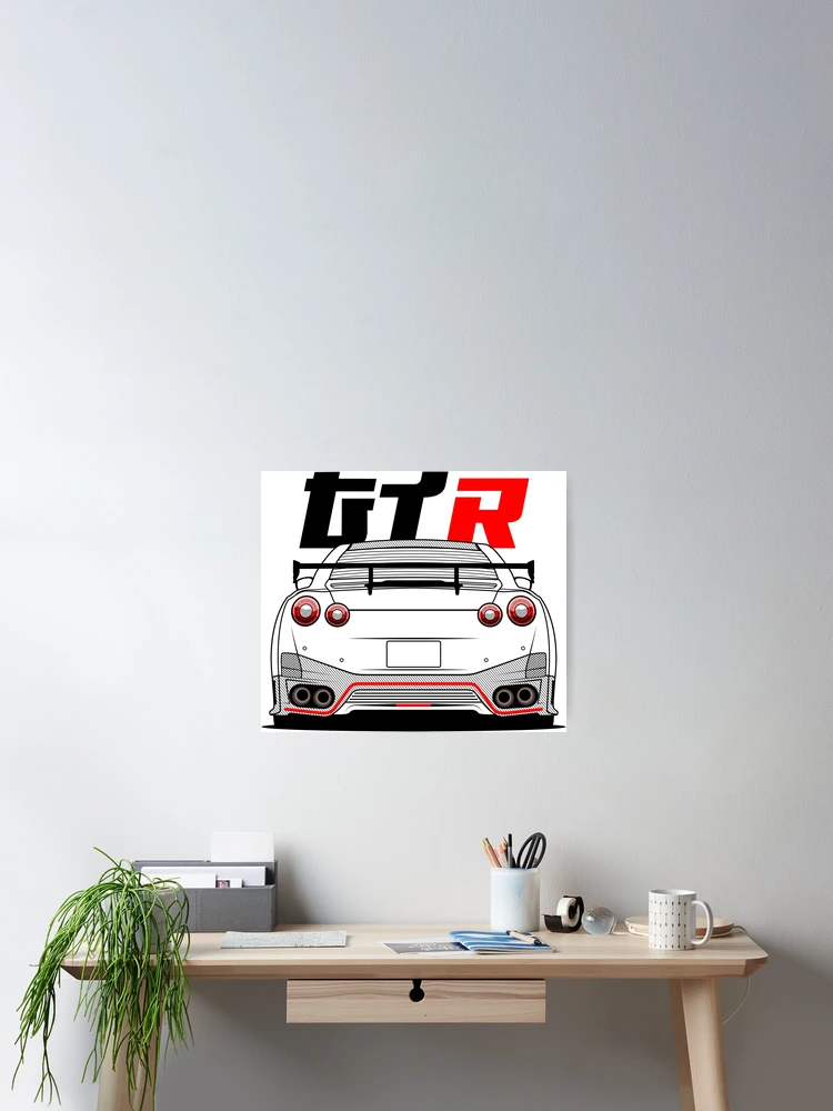 Thumbnail 2 of 3, Poster, GTR SKYLINE GT-R35 designed and sold by RacingSize.