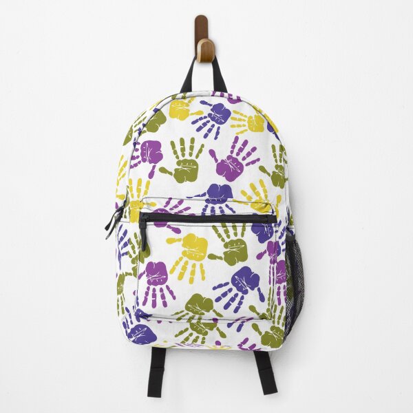 Item preview, Human hands colorful imprints pattern designed and sold by ZalinaKadyrova.
