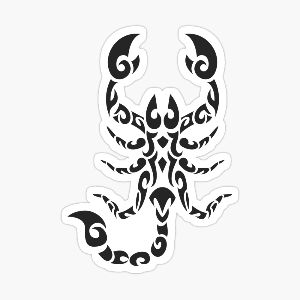 Scorpion, Tattoo, Tribal, Scorpio, Sign, Symbol, Line Art, png | PNGWing