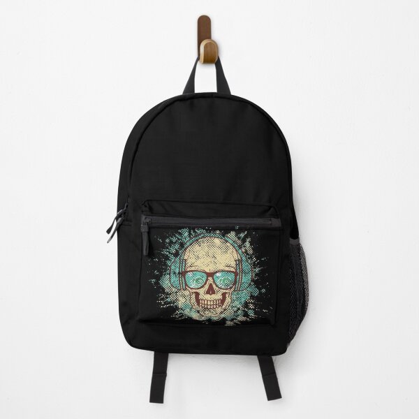 Item preview, Skull DJ with HeadPhones, vintage color designed and sold by NiceSign.