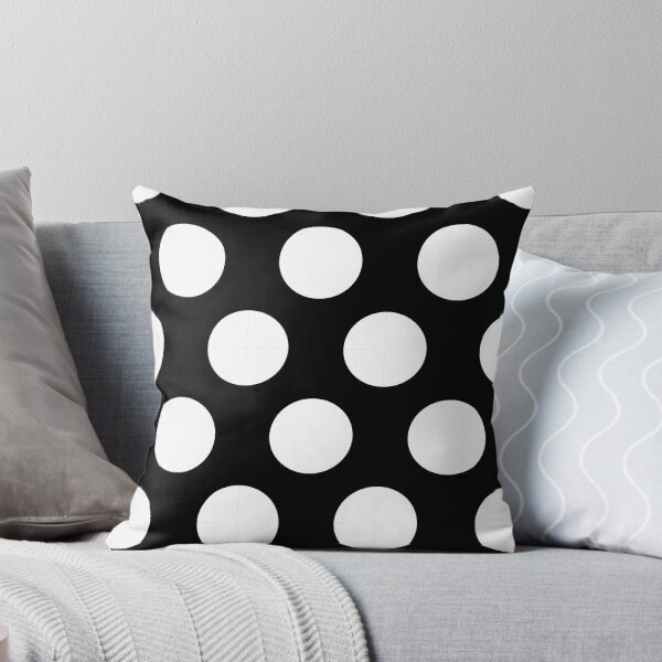 Item preview, Large white polka dots on black designed and sold by Feeling Artsy.