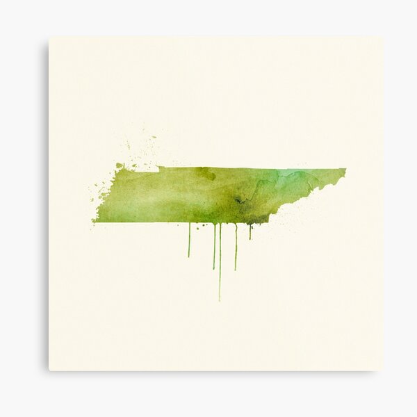 Watercolor Tennessee Metal Print