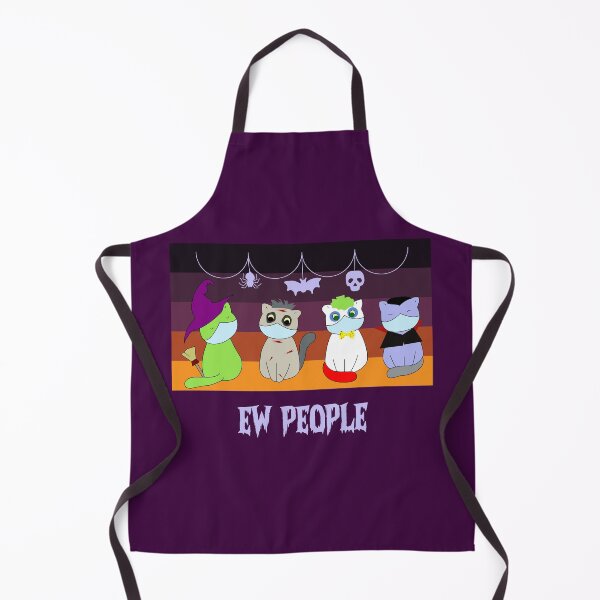 Item preview, Ew people halloween costumes cats vintage background light text witch , vampire , zombie and clown. designed and sold by SGS-.