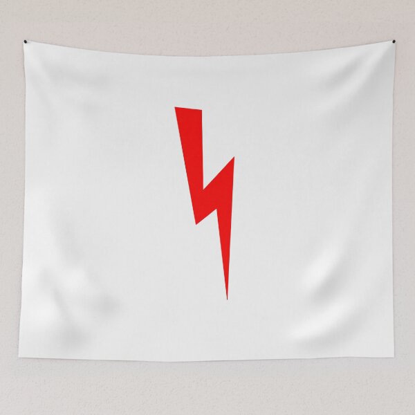 Item preview, Red Lightning Bolt Symbol strajk designed and sold by oxoxoxo.