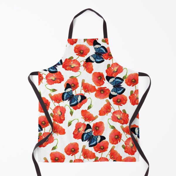 Item preview, Red poppies and cute cool poppy mask designed and sold by Collagedream.