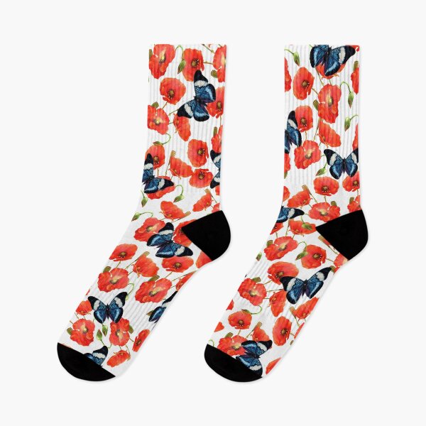 Item preview, Red poppies and cute cool poppy mask designed and sold by Collagedream.