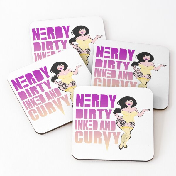 Item preview, NERDY DIRTY INKED Y CURVY designed and sold by Chaos Apparel .