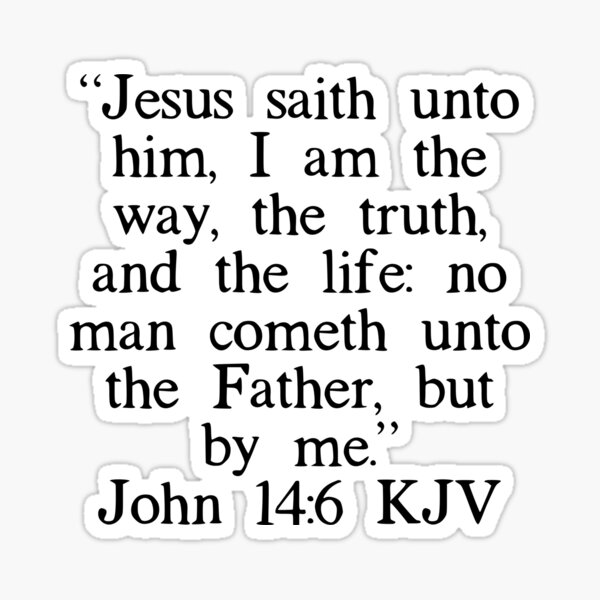 Item preview, John 14:6 KJV designed and sold by IBMClothing.