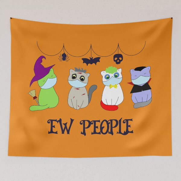 Item preview, Funny ew people halloween costumes cats  witch , vampire , zombie and clown.  designed and sold by SGS-.