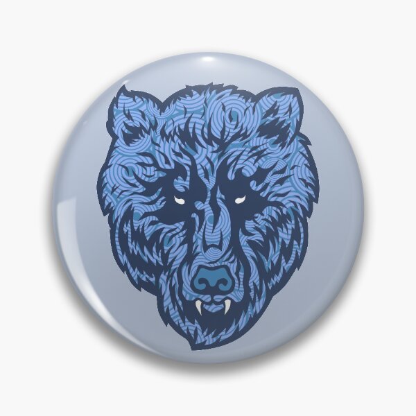 Item preview, Crazy Concentric Circle Bear: Blue Version by PizzaDrip designed and sold by pizzadrip.