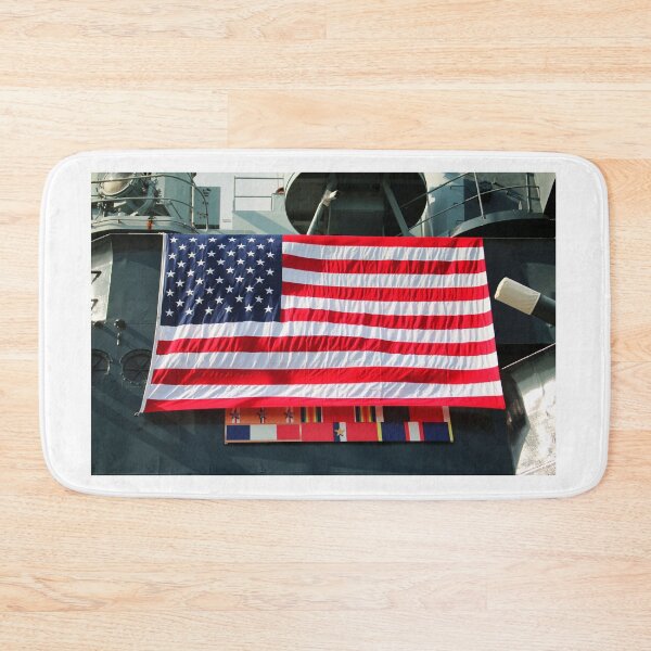 Item preview, American Flag On Battleship  designed and sold by Cynthia48.
