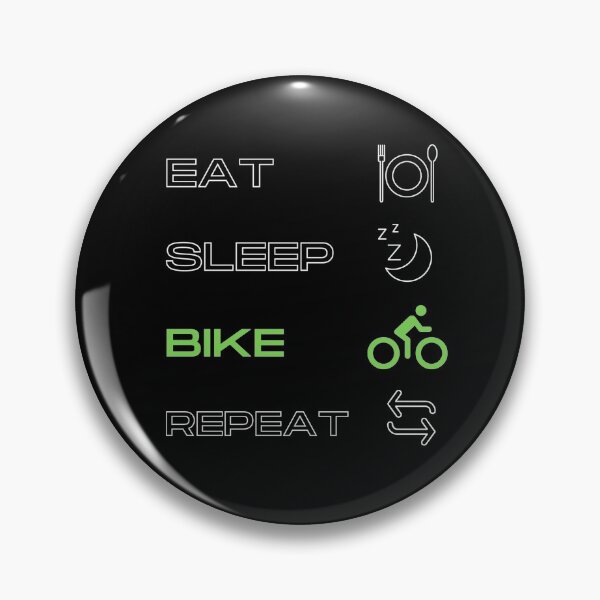 Item preview, Biking, MTB | Eat. Sleep. Bike. Repeat. (green) designed and sold by Cisco29.