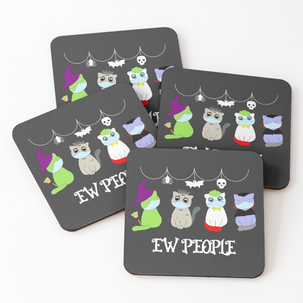 Item preview,  Funny ew people halloween costumes cats  white text witch , vampire , zombie and clown.  designed and sold by SGS-.