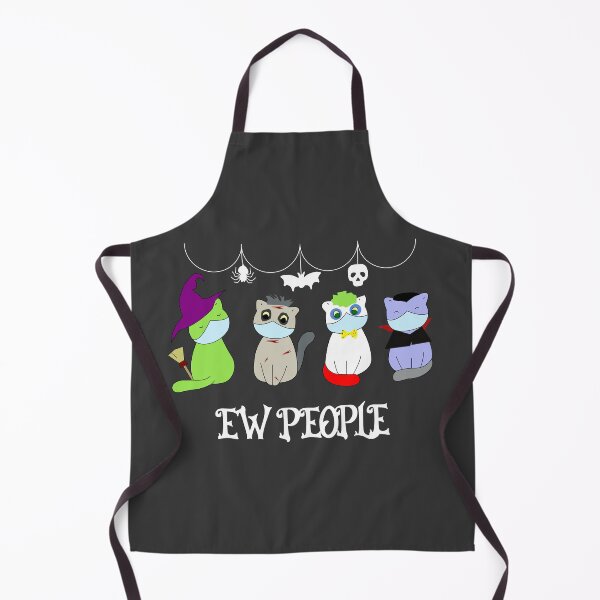 Item preview, Funny ew people halloween costumes cats white text witch , vampire , zombie and clown. designed and sold by SGS-.