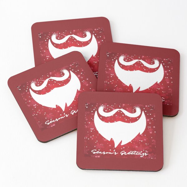 Item preview, Santa Beard Red Seasons Greetings designed and sold by ProtonProject.