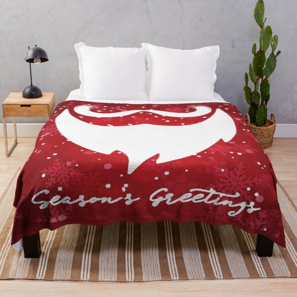 Item preview, Santa Beard Red Seasons Greetings designed and sold by ProtonProject.